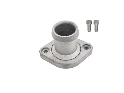 Aluminum Straight Water Neck Thermostat Housing; Natural (04-24 5.7L, 6.4L RAM 2500)