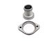 Aluminum Straight Water Neck Thermostat Housing; Natural (04-24 5.7L, 6.4L RAM 2500)