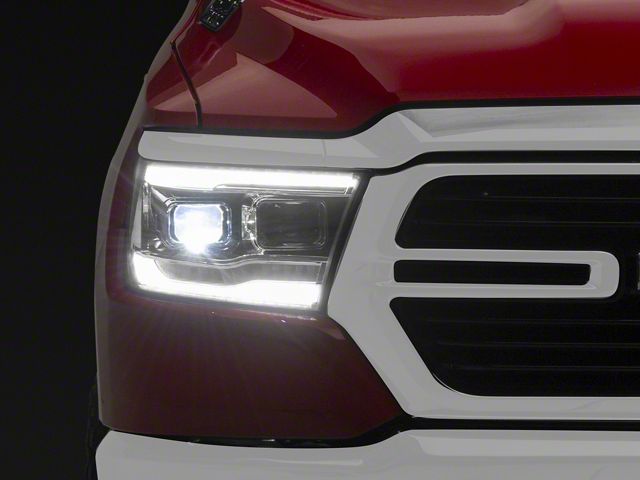 APEX Series High-Power LED Headlights; Chrome Housing; Clear Lens (19-24 RAM 2500 w/ Factory Halogen Headlights)