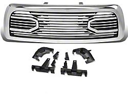 Badgeless Big Horn Style Upper Replacement Grille; Chrome (10-18 RAM 2500)