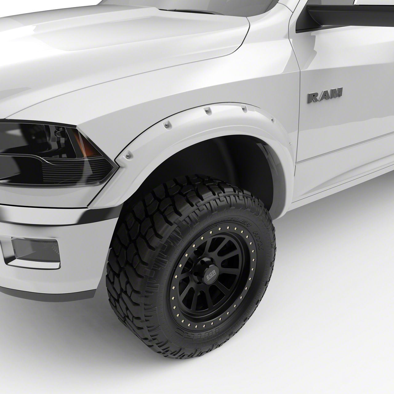 EGR RAM 2500 BoltOn Style Fender Flares; Bright White 792854PW7 (10