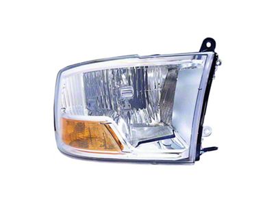 CAPA Replacement Halogen Headlight; Driver Side (10-12 RAM 2500 w/ Factory Halogen Dual Headlights)