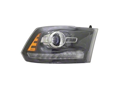 CAPA Replacement Projector Headlight; Driver Side (16-18 RAM 2500 w/ Factory Halogen Projector Headlights)
