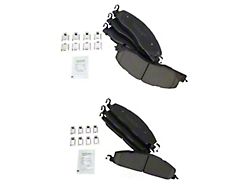 Ceramic Brake Pads; Front and Rear (09-18 RAM 2500)