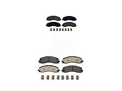 Ceramic Brake Pads; Front and Rear (19-24 RAM 2500)