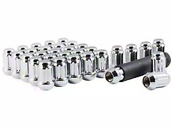 Chrome Closed End Spline Lug Nuts; M14 x 1.5; Set of 32 (12-24 RAM 2500)