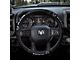 Deluxe Elite Series Steering Wheel Cover with RAM Logo; Black (Universal; Some Adaptation May Be Required)