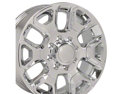 DG66 Chrome 8-Lug Wheel; 20x8; 54.65mm Offset (94-02 RAM 2500)