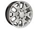 DG66 Hyper Silver 8-Lug Wheel; 20x8; 54.65mm Offset (94-02 RAM 2500)