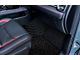 Double Layer Diamond Front Floor Mats; Base Layer Black and Top Layer Black (10-18 RAM 2500 Regular Cab w/ Bucket Seats)