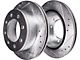 Drilled and Slotted 8-Lug Brake Rotor, Pad, Brake Fluid and Cleaner Kit; Front and Rear (03-08 RAM 2500)