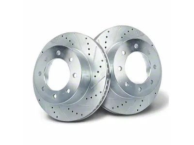 Drilled and Slotted 8-Lug Rotors; Front Pair (03-08 RAM 2500)