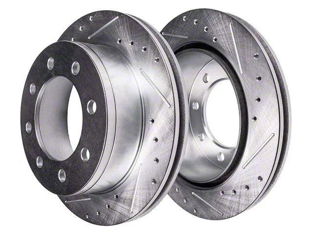 Drilled and Slotted 8-Lug Rotors; Front Pair (03-08 RAM 2500)