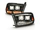 Dual Switchback Projector Headlights; Black Housing; Clear Lens (10-18 RAM 2500)