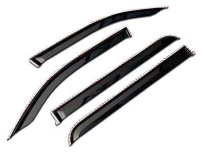 Putco Element Tinted Window Visors; Front and Rear (19-24 RAM 2500 Crew Cab)