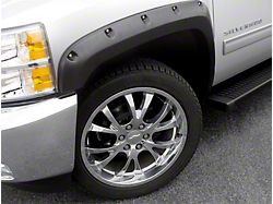 Elite Series Rivet Style Fender Flares; Front; Smooth Black (94-02 RAM 2500)