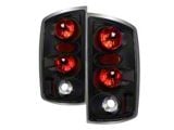 Euro Style Tail Lights; Black Housing; Smoked Lens (03-06 RAM 2500)