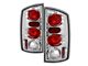 Euro Style Tail Lights; Chrome Housing; Clear Lens (03-06 RAM 2500)