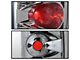 Euro Style Tail Lights; Chrome Housing; Clear Lens (03-06 RAM 2500)