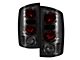 Euro Style Tail Lights; Chrome Housing; Smoked Lens (03-06 RAM 2500)