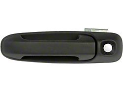 Exterior Door Handle; Front Left; Textured Black; Plastic (03-09 RAM 2500)