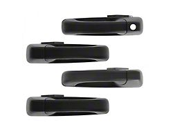 Exterior Door Handles; Front and Rear; Textured Black (10-18 RAM 2500 Crew Cab)