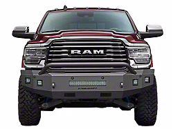 Fortis Front Bumper with Hoop; Textured Black (19-24 RAM 2500)