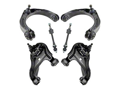 Front Upper and Lower Control Arms with Ball Joints and Sway Bar Links (06-13 2WD RAM 2500)