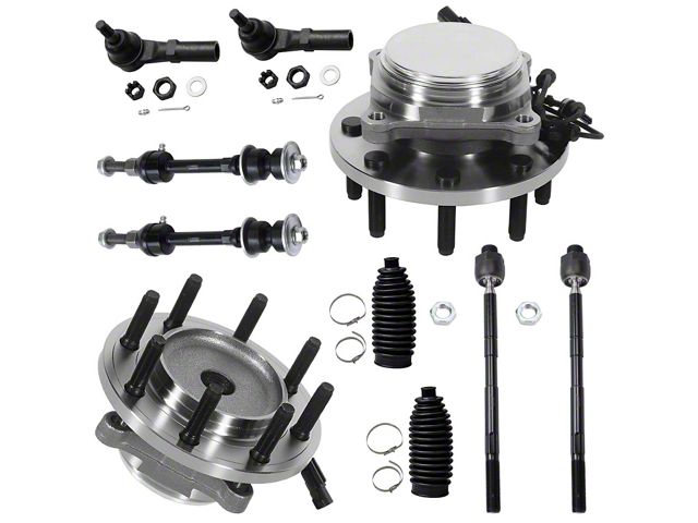 Front Wheel Hub Assemblies with Sway Bar Links and Tie Rods (09-10 2WD RAM 2500)
