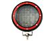 Grille Guard with 5.30-Inch Red Round Flood LED Lights; Black (94-02 RAM 2500)