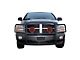 Grille Guard with 7-Inch Red Round LED Lights; Black (94-02 RAM 2500)