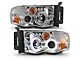 Halo Projector Headlights; Chrome Housing; Clear Lens (03-05 RAM 2500)