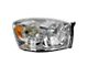 Halogen Headlight; Chrome Housing; Clear Lens; Passenger Side (06-09 RAM 2500)