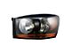 Halogen Headlights; Black Housing; Clear Lens (06-09 RAM 2500)