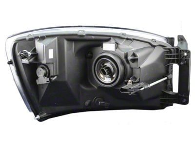 Headlight; Black Housing; Clear Lens; Driver Side (06-09 RAM 2500)