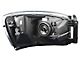 Headlight; Black Housing; Clear Lens; Driver Side (06-09 RAM 2500)