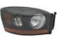 CAPA Replacement Headlight Lens Housing; Passenger Side (2006 RAM 2500)