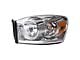 Headlights; Chrome Housing; Clear Lens (07-09 RAM 2500)