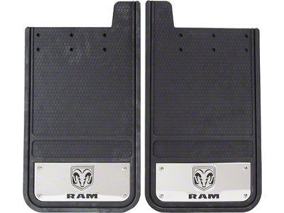 Heavy Duty Mud Guards with RAM Logo; Rear (Universal; Some Adaptation May Be Required)