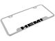 HEMI License Plate Frame; Chrome (Universal; Some Adaptation May Be Required)