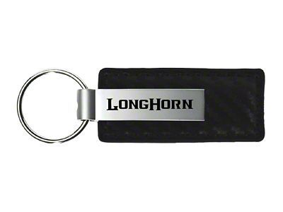 Longhorn Carbon Fiber Leather Key Fob