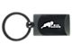 Big Horn Two-Tone Rectangular Key Fob; Gunmetal