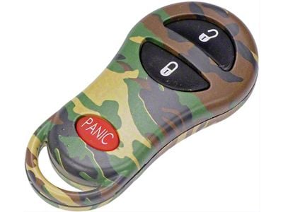 Keyless Entry Transmitter Cover; Green Woodland Camouflage (03-05 RAM 2500)