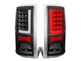 L-Bar LED Tail Lights; Black Housing; Clear Lens (10-18 RAM 2500 w/ Factory Halogen Tail Lights)