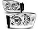 LED DRL Headlights with Clear Corner Lights; Chrome Housing; Clear Lens (06-09 RAM 2500)