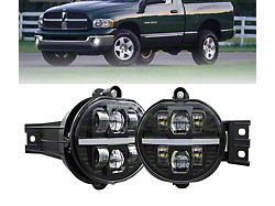 LED Fog Lights; Black Housing (03-09 RAM 2500)