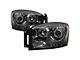 LED Halo Projector Headlights; Chrome Housing; Smoked Lens (06-09 RAM 2500)