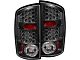 LED Tail Lights; Black Housing; Clear Lens (03-06 RAM 2500)