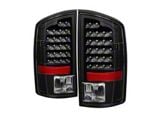 LED Tail Lights; Black Housing; Clear Lens (03-06 RAM 2500)