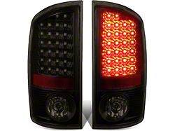 LED Tail Lights; Black Housing; Smoked Lens (07-09 RAM 2500)